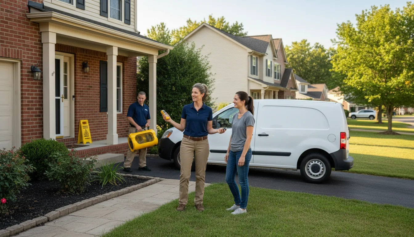 Residential water damage restoration in Beaver, UT